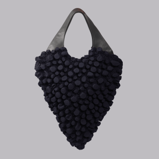 BurBur Oversized Rhombus Bag [Black Sand Beach]